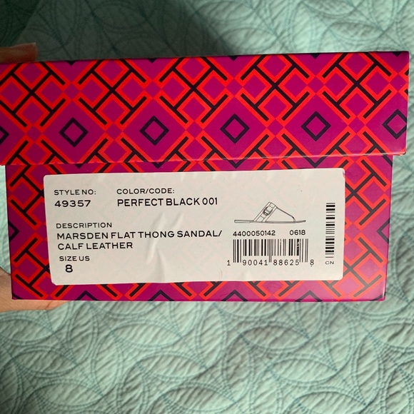 Tory Burch Royal Tan Wedges Peep Toe Size 6 - Picture 8 of 8